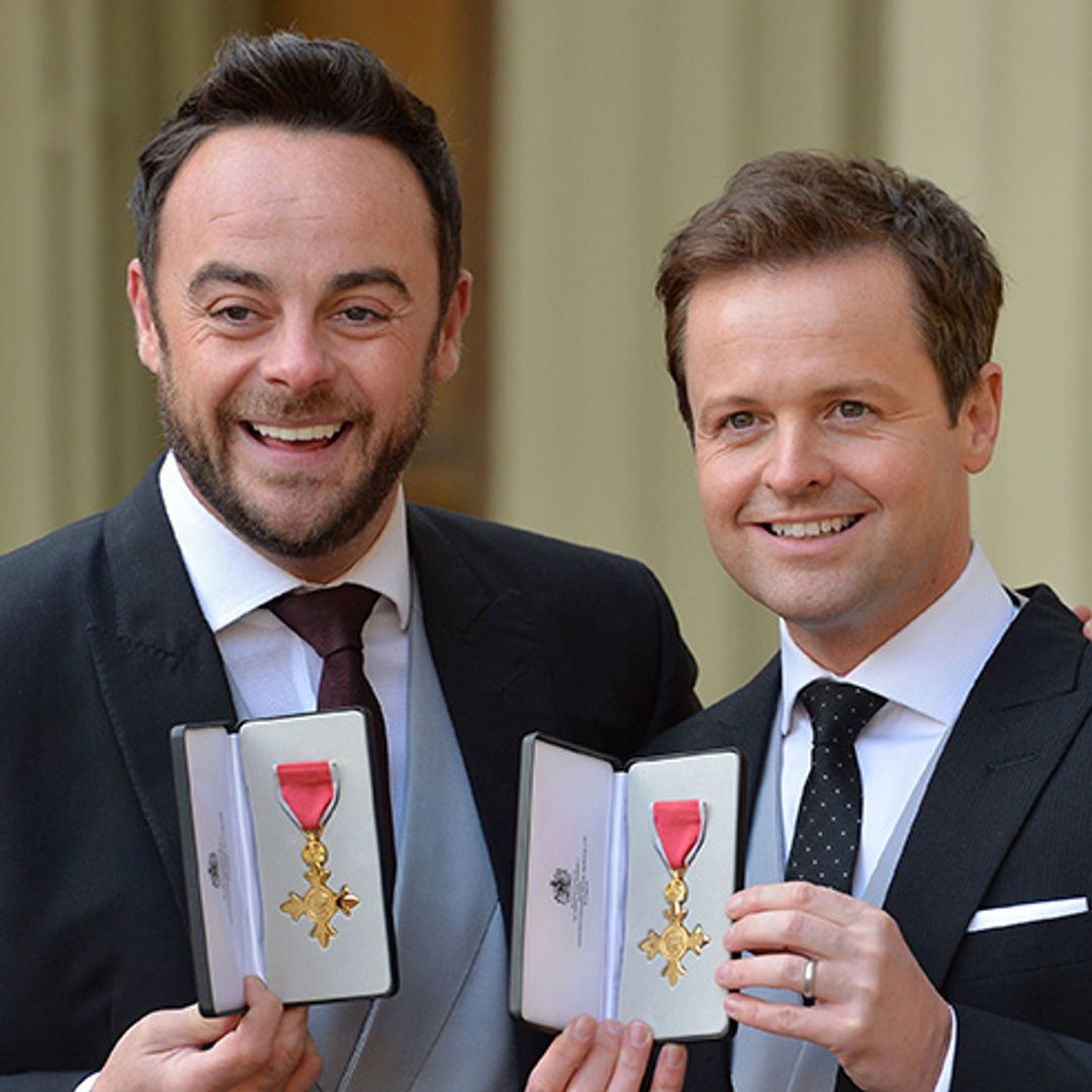 Ant and Dec celebrate OBE with sweet pictures