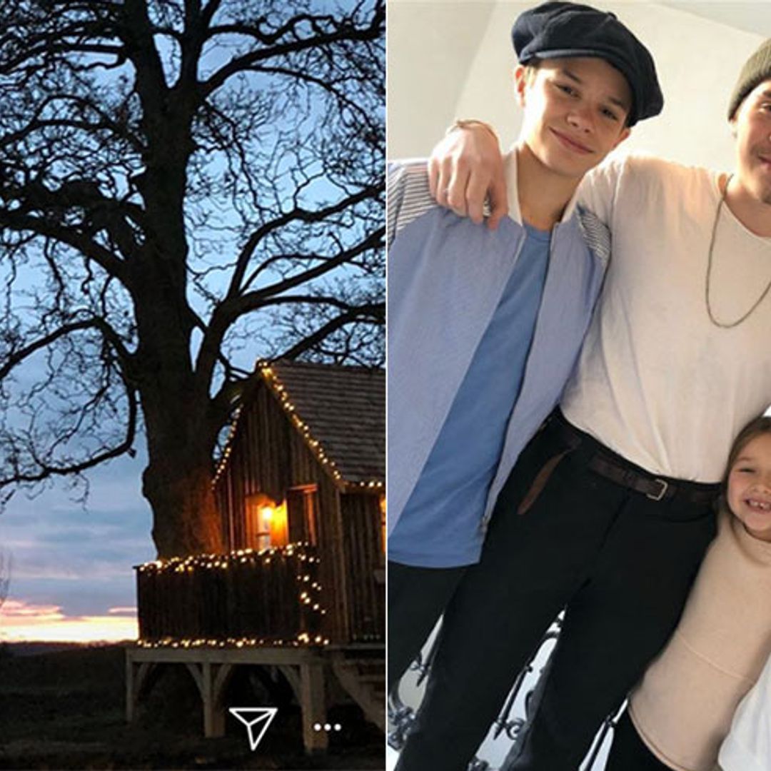 Inside the Beckhams' pre-Christmas family trip to the countryside