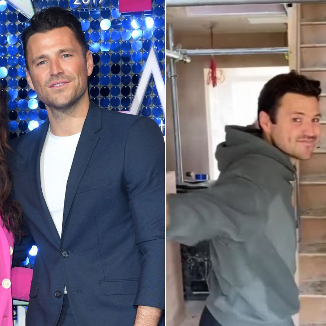 Mark Wright films facade of grand mansion as he welcomes special visitor
