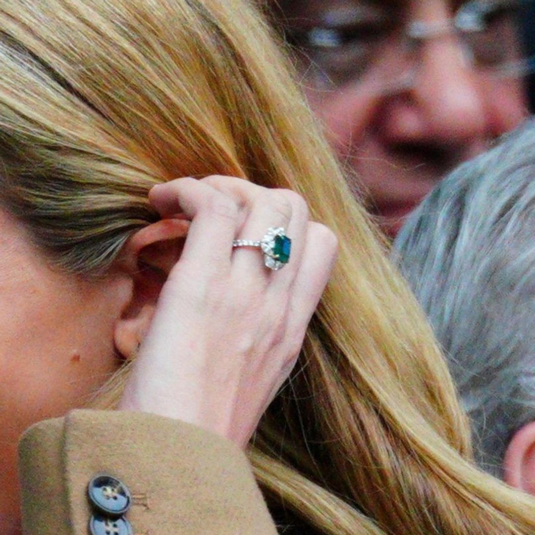 Carrie Johnson's emerald engagement ring