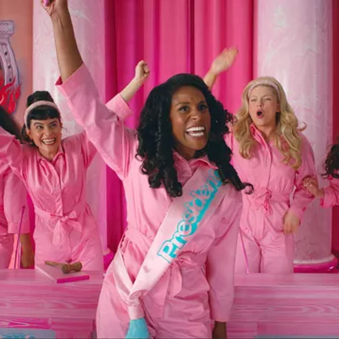 Dua Lipa pokes fun at her Barbie cameo in dazzling pink micro mini dress | HELLO!