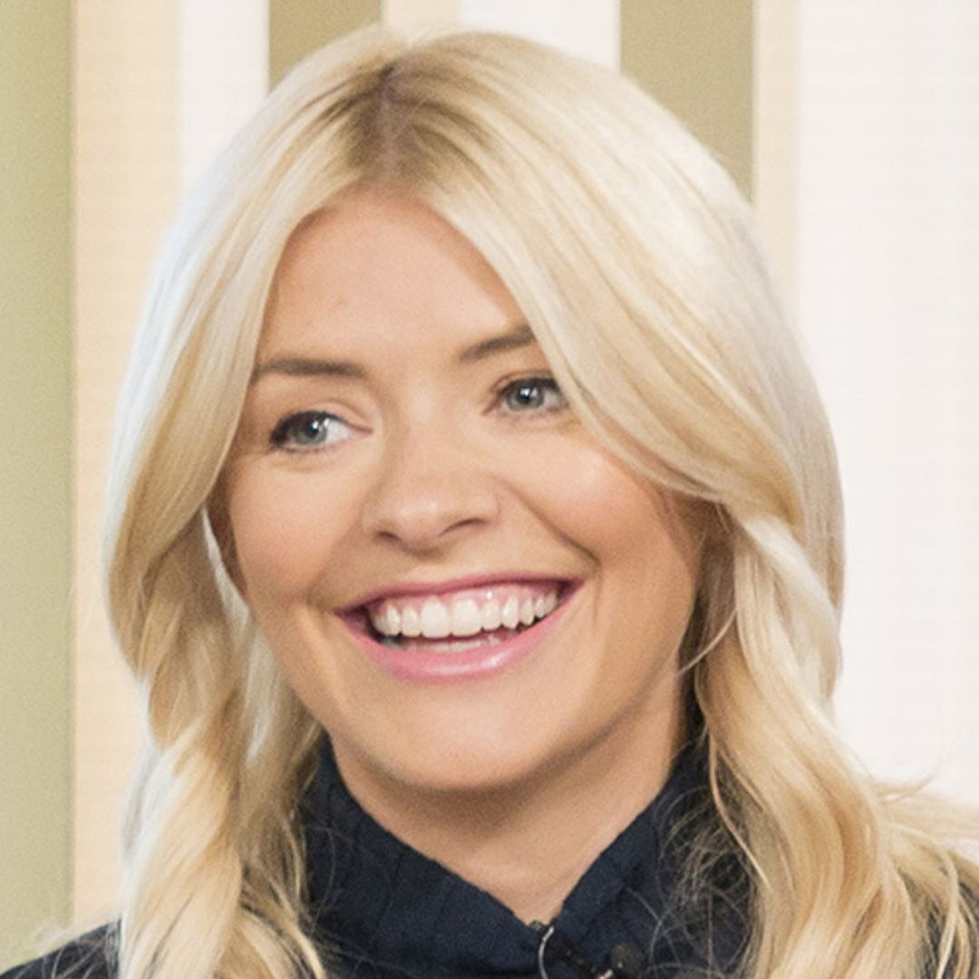 Holly Willoughby looks beautiful in berry trousers in high-street outfit!