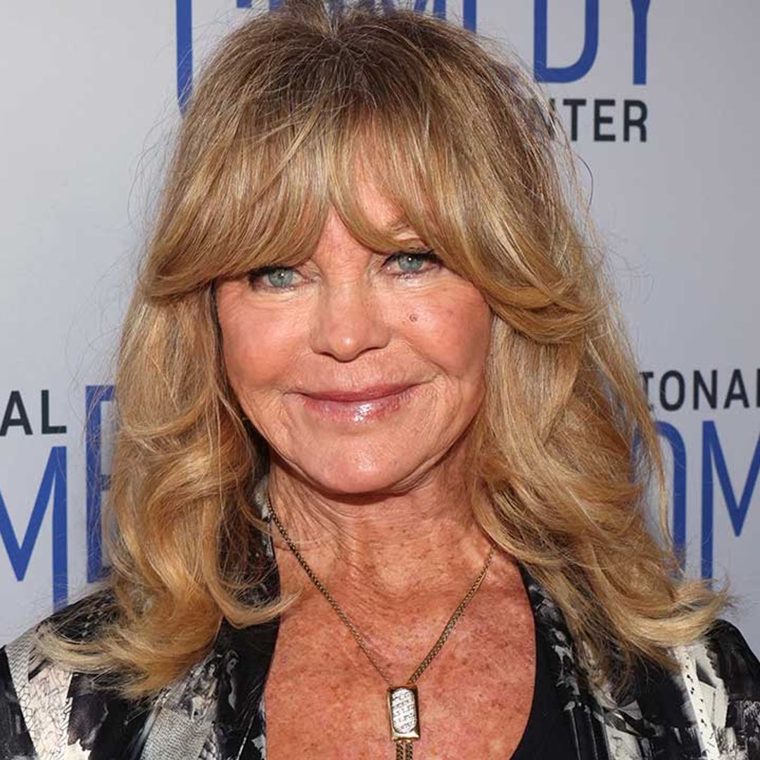 Birthday girl Goldie Hawn, 78, looks sensational in unseen swimsuit photo surrounded by her famous family