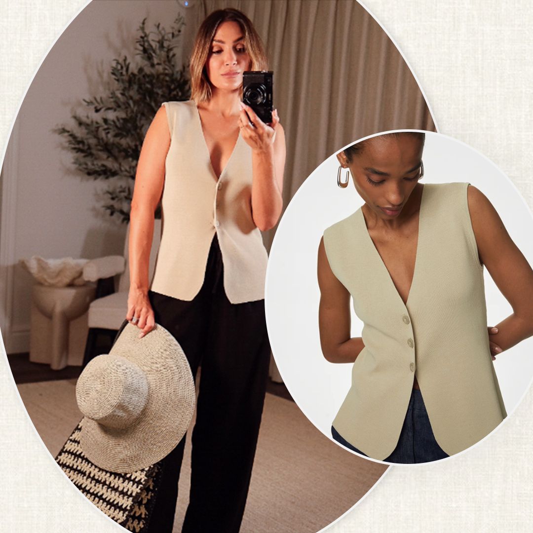 Frankie Bridge looks impossibly chic in affordable M&S waistcoat - and it's still available to shop