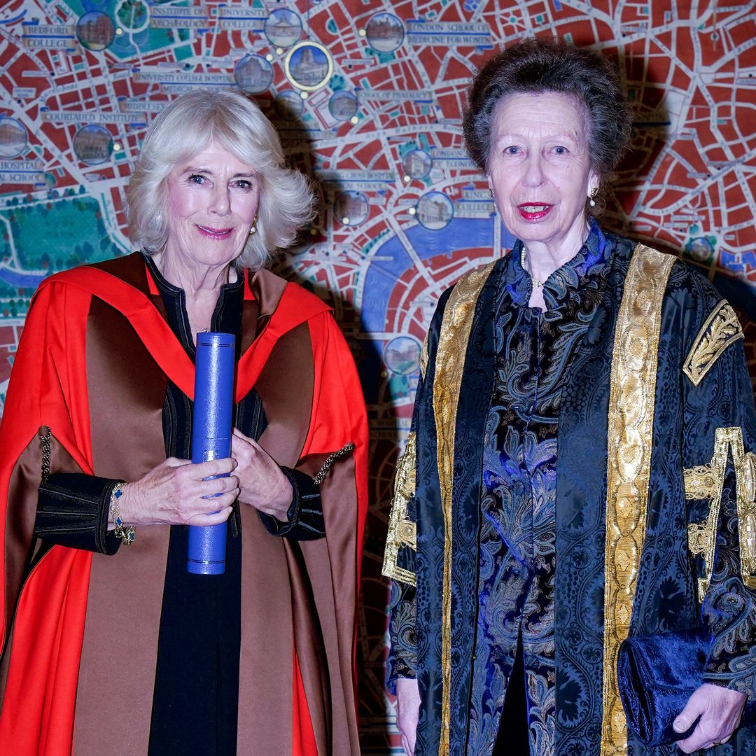 Princess Anne presents sister-in-law Queen Camilla with special honour in rare joint engagement