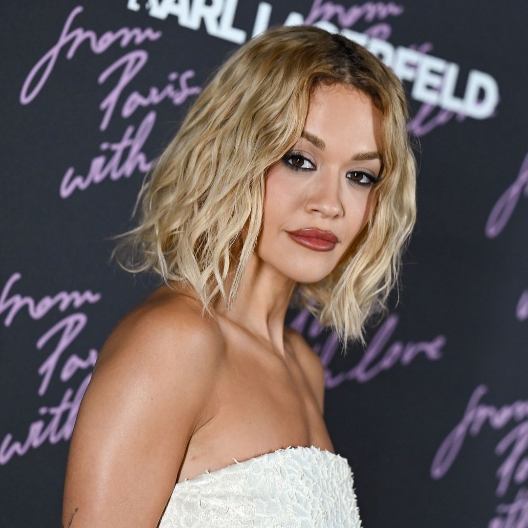 Rita Ora's crocodile print strapless mini dress is surprisingly perfect for brides-to-be