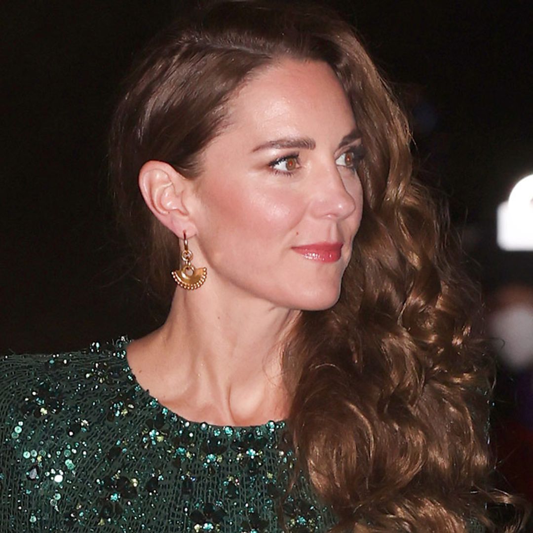 Kate Middleton is the picture of elegance in glittery green gown at Royal Variety Performance