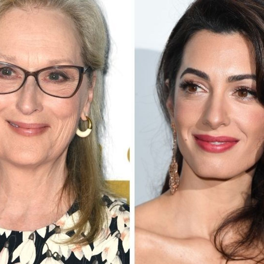 Amal Clooney jokes she and Meryl Streep have 'both been married' to George Clooney while accepting award
