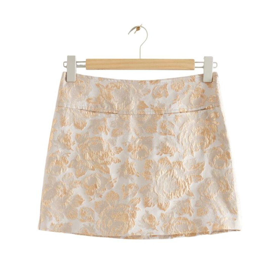 Metallic Floral Jacquard Mini Skirt - & Other Stories 