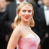 Scarlett Johansson shows off huge back tattoo on red carpet