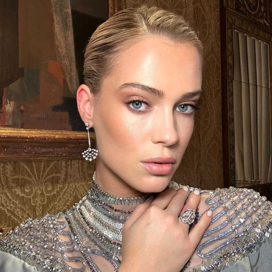 Lady Amelia Spencer is the new black swan of 2025 in semi-sheer ballerina mini