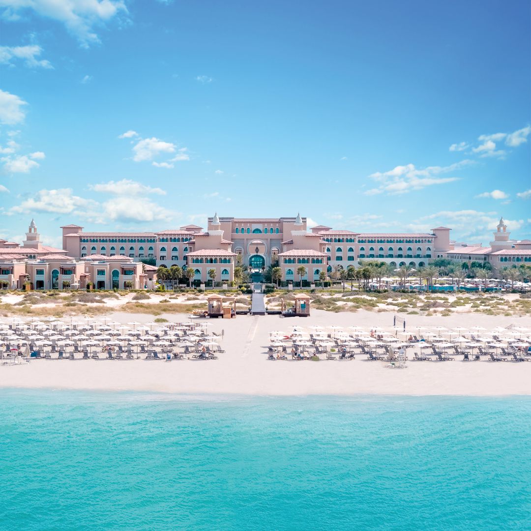 Abu Dhabi beach front and hotel