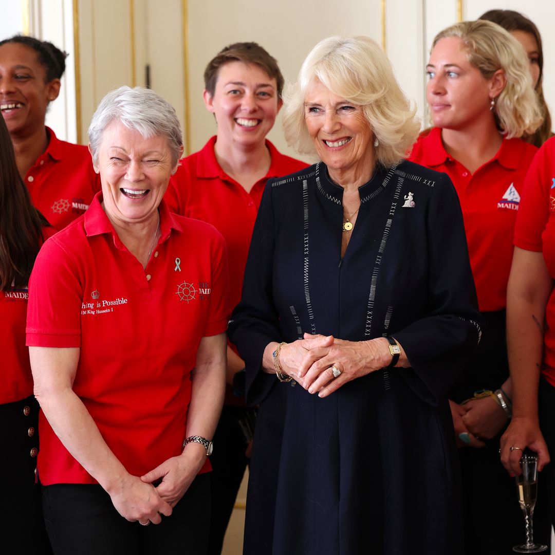 Queen Camilla hails 'brilliant' all-female sailing crew at Clarence House reception