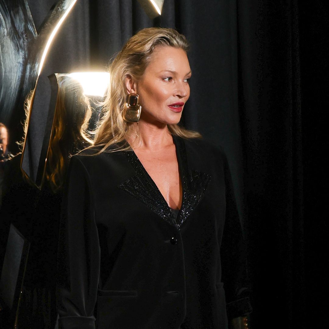 Kate Moss stuns in sheer dress at Saint Laurent