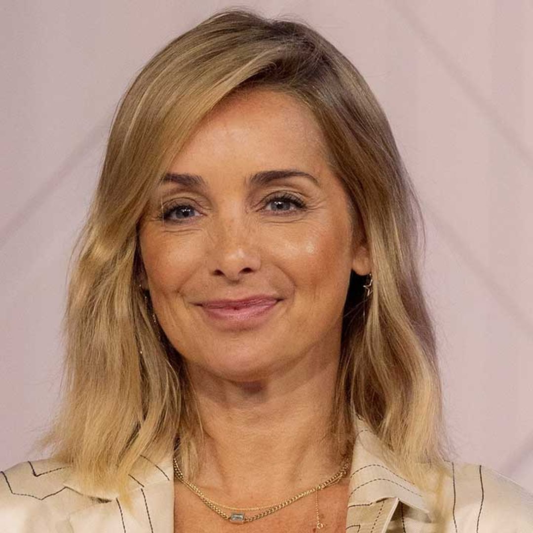 Louise Redknapp is all smiles as she returns to work after bittersweet reunion with son Charley