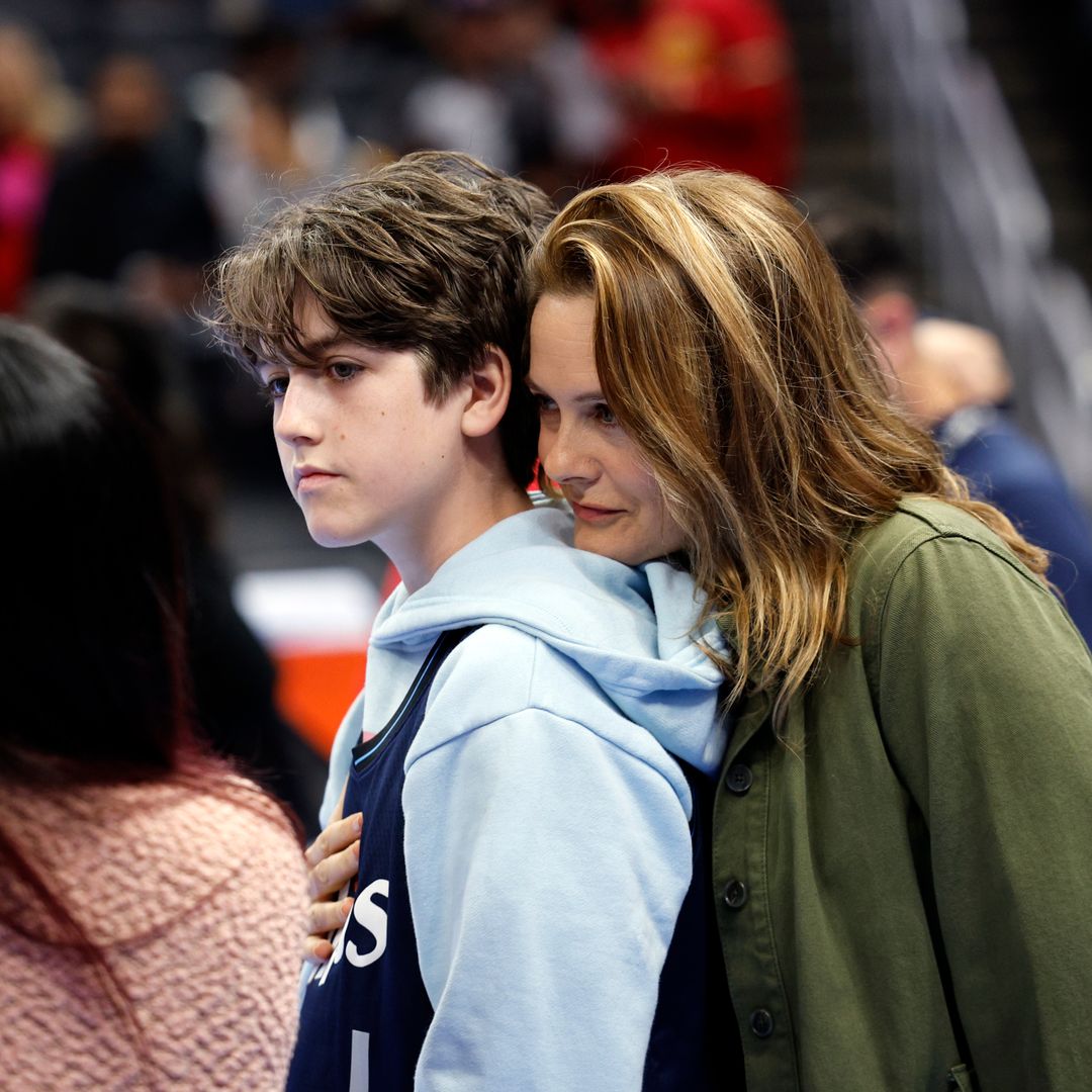 Alicia Silverstone's son Bear, 12, towers above his mom in latest outing
