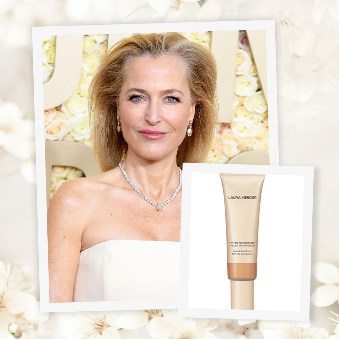 Gillian Anderson, 55, loves this iconic tinted moisturiser and says she's 'grateful' for it every single day