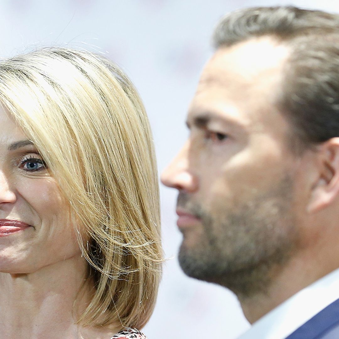 Amy Robach looks emotional as she reunites with estranged husband Andrew Shue