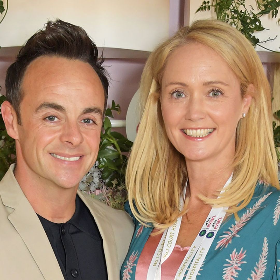 Ant McPartlin and fiancée Anne-Marie Corbett look loved-up at Wimbledon ahead of wedding