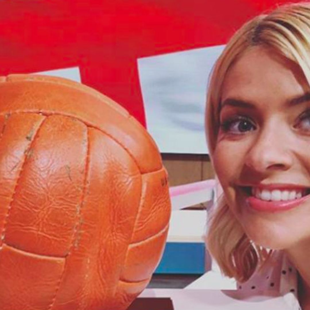 Holly Willoughby cheers on England in the World Cup, sharing never-before-seen photo with Harry Kane