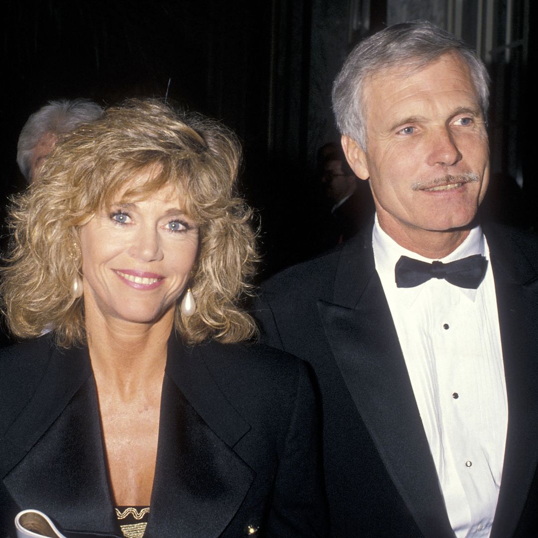 Actress Jane Fonda and businessman Ted Turner attend the Volunteers of America's First Annual Glasnost Award Salute to Ted Turner on March 22, 1990 at the Regent Beverly Wilshire Hotel in Beverly Hills, California