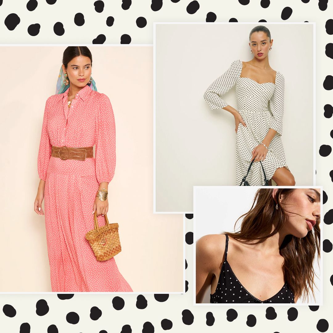 9 timeless polka dot dresses to wear this season & beyond