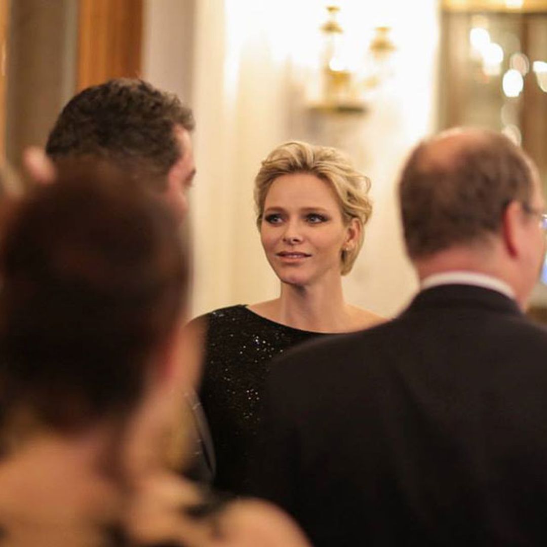 Princess Charlene and Prince Albert of Monaco step away from twins for private cocktail engagement