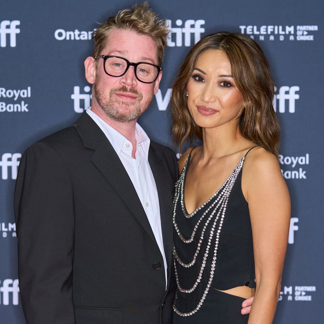 Macaulay Culkin looks besotted with fiancée Brenda Song in rare loved-up appearance