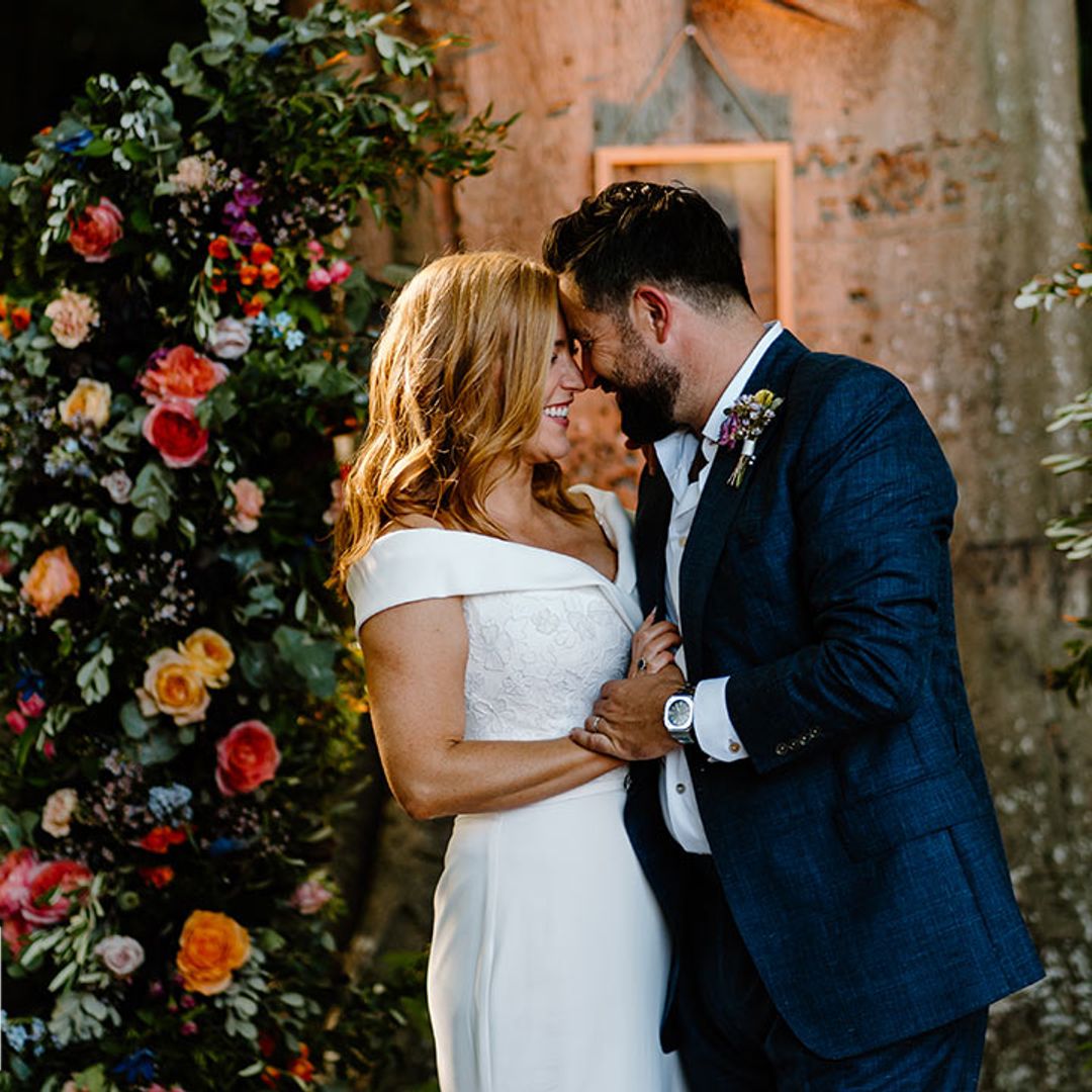 Sky News presenter Sarah-Jane Mee and Ben Richardson marry in enchanting woodland setting