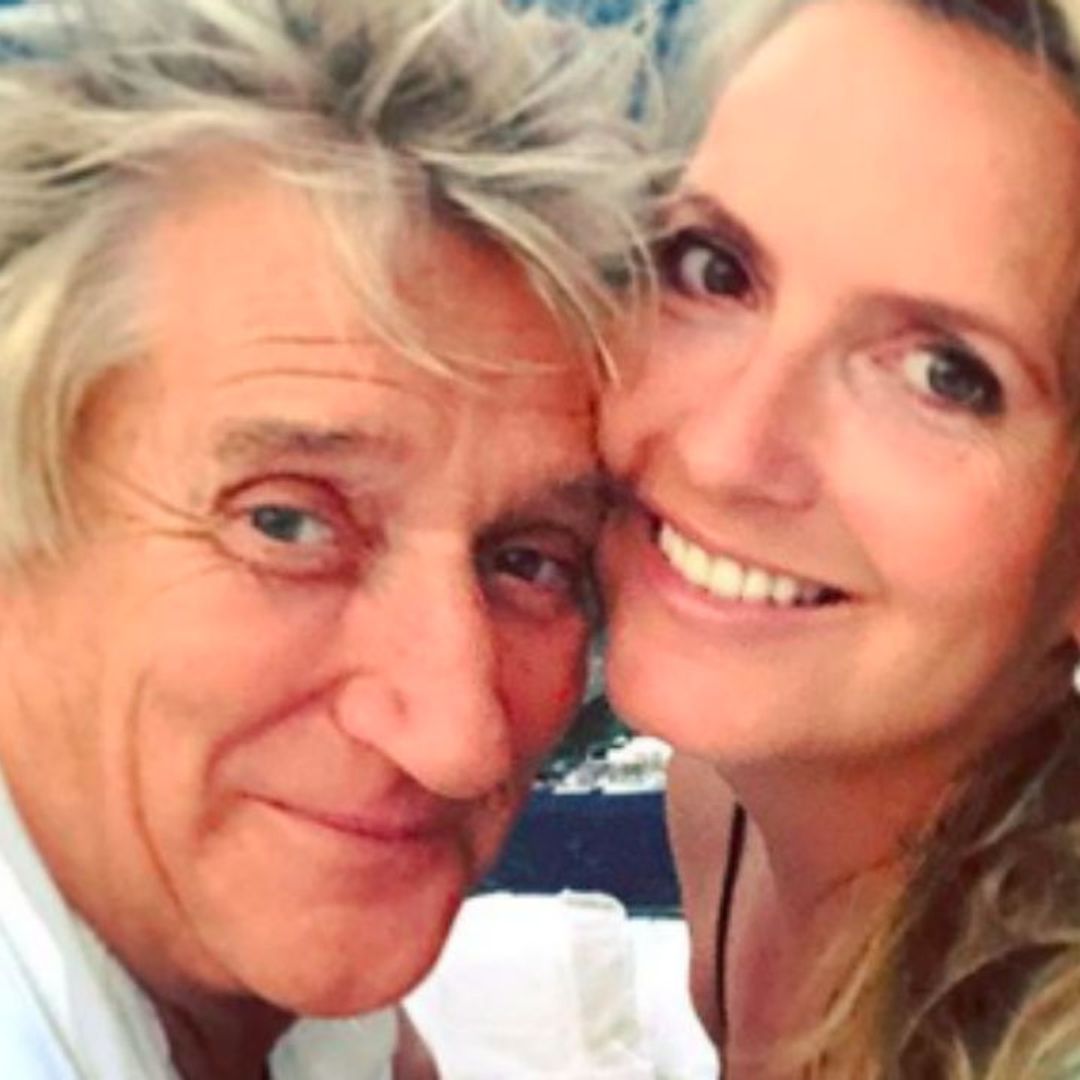 Penny Lancaster and Rod Stewart's sons Alastair and Aiden make rare appearance in family video