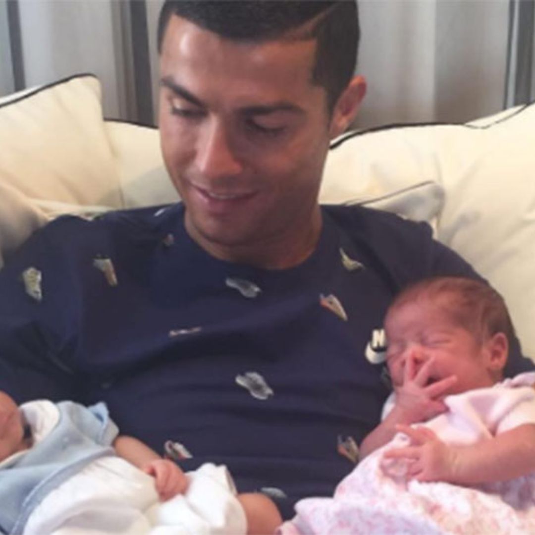 Cristiano Ronaldo introduces his twins in sweet Instagram snap