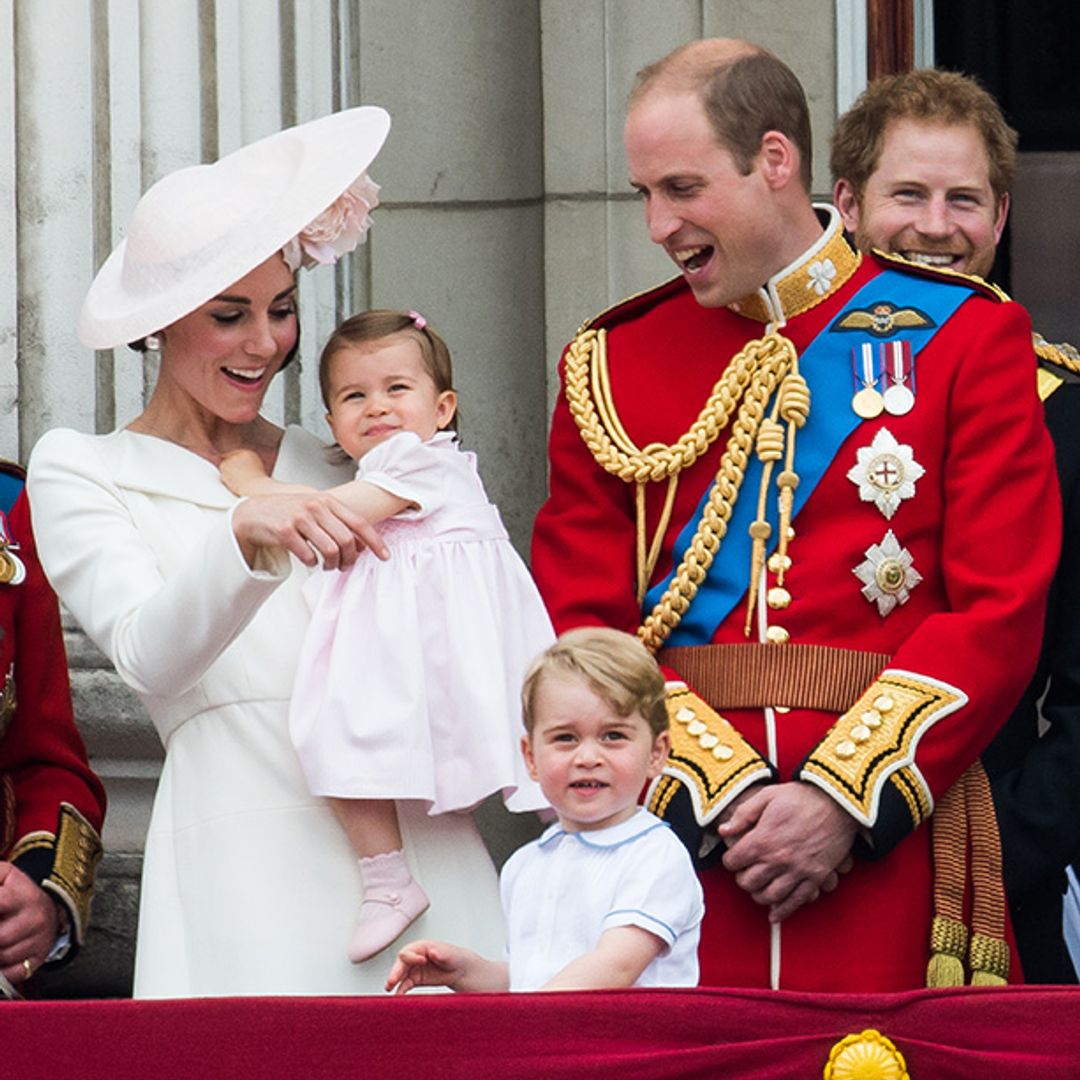 Adorable Princess Charlotte is pretty in pink