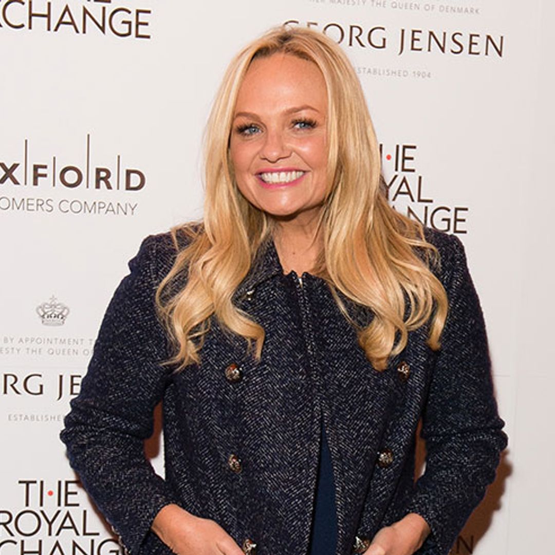 Fans praise Emma Bunton's incredible skin as she poses for a selfie with Robbie Williams