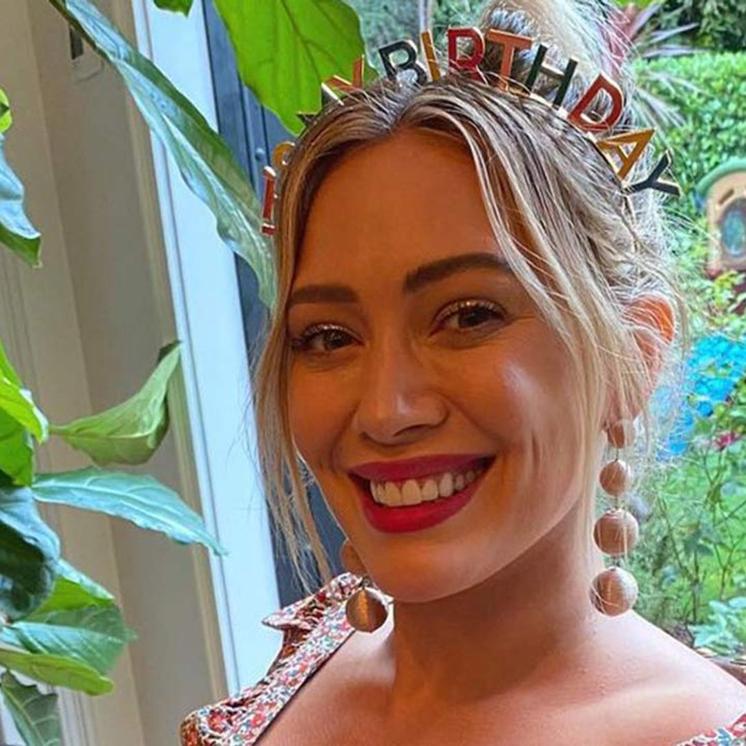 Hilary Duff's vibrant pregnancy outfit has the most unexpected detail