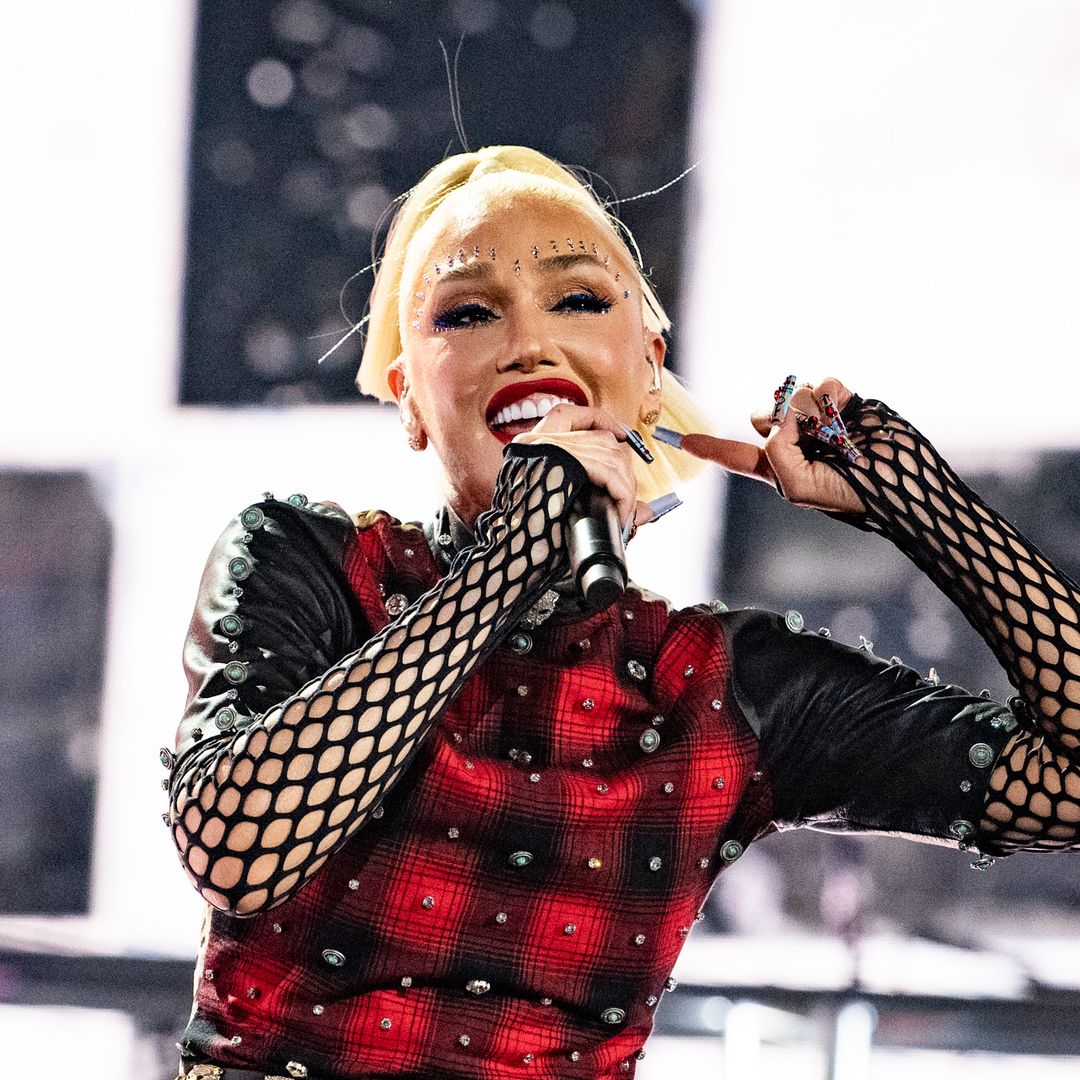 Gwen Stefani wows in fishnet bodysuit for No Doubt reunion at FireAid 