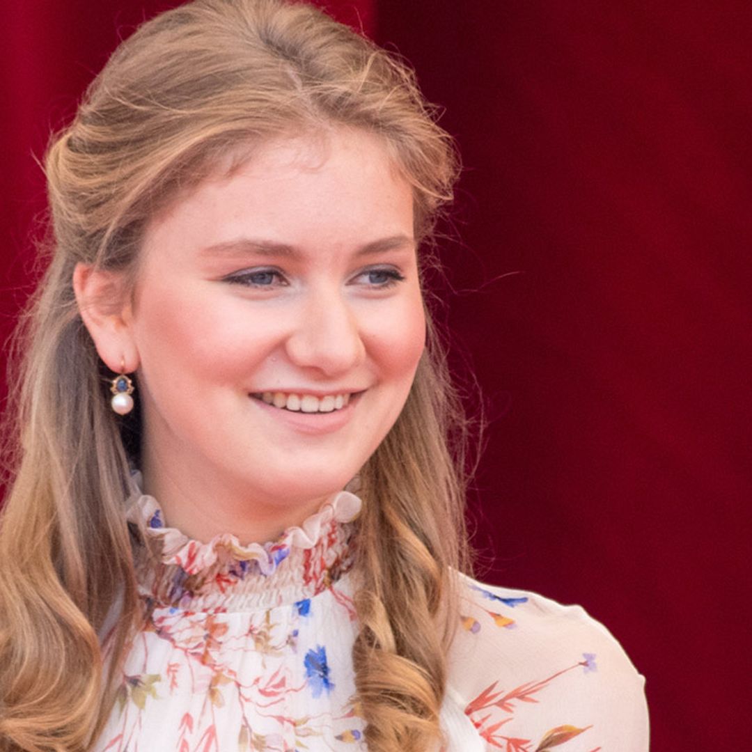 Princess Elisabeth steps out in gorgeous floral dress for Belgium's National Day celebrations