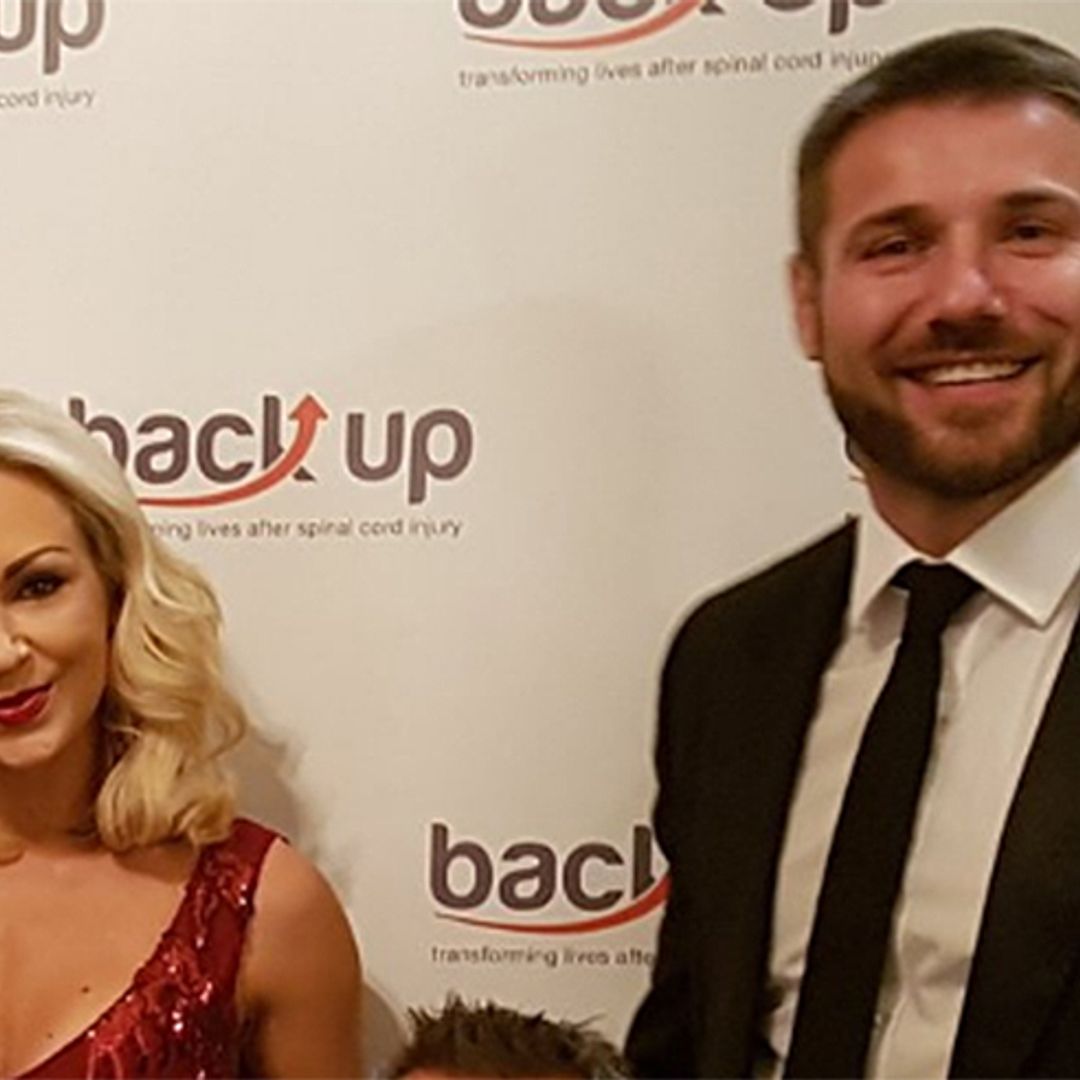 Kristina Rihanoff dons red dress for date night with Ben Cohen