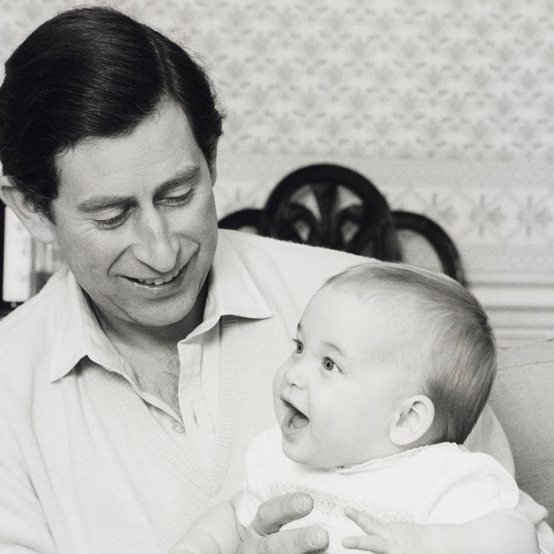 King Charles shares sweet baby photo of Prince William to mark his son's special day