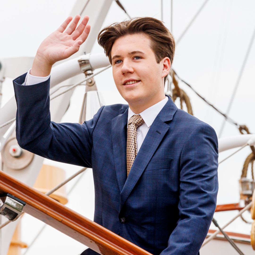 Crown Prince Christian, 18, kicks off gap year with exciting three-month trip