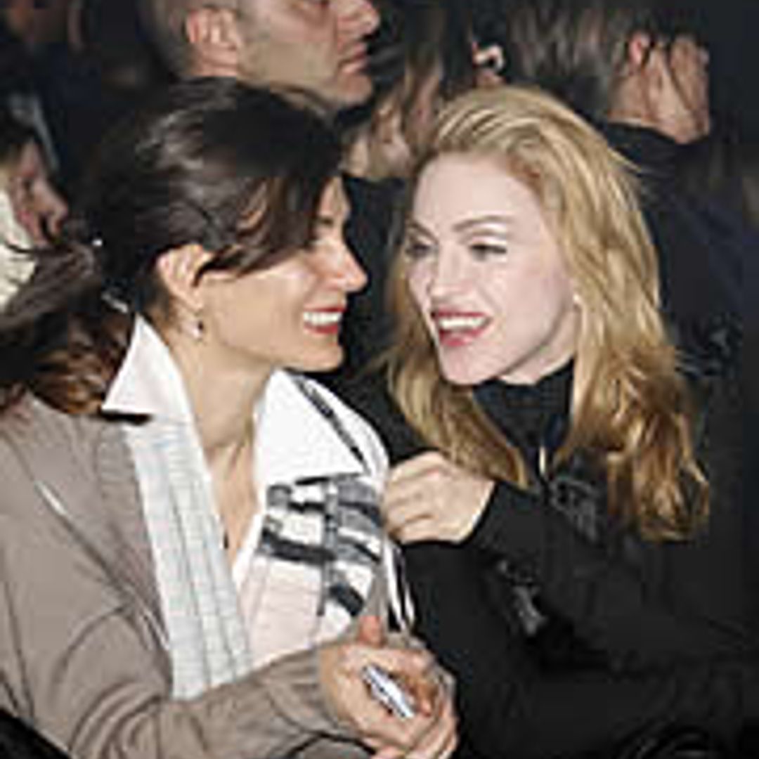 Madonna and Joaquin sitting pretty at Gaultier
