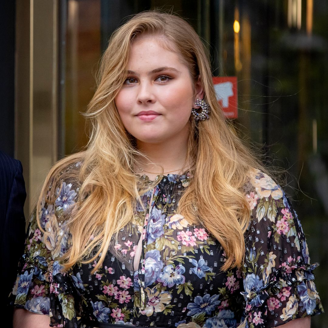 Princess Amalia of the Netherlands dazzling gold bag is influencer-approved