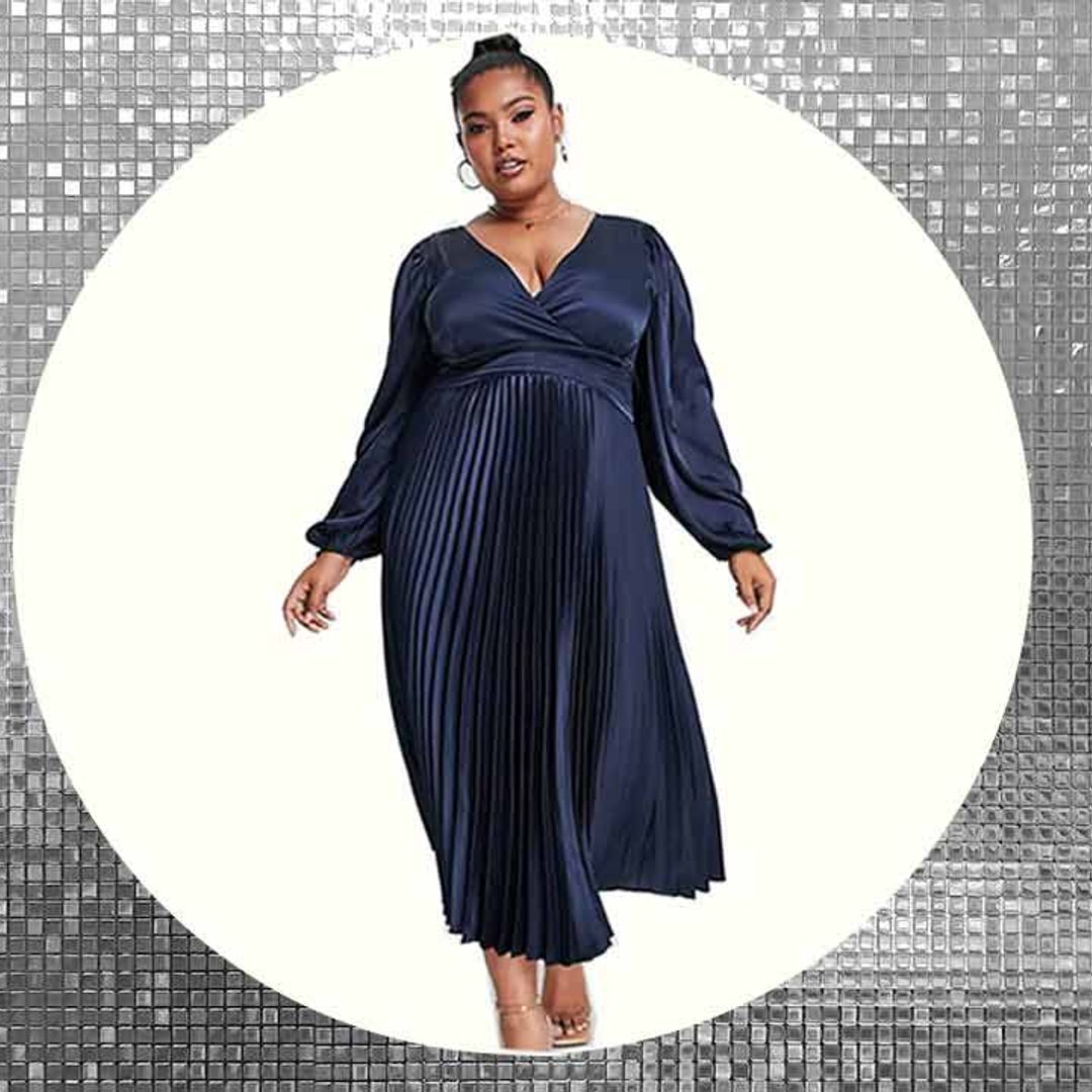 This plus-size satin dress from ASOS is trending right now - and it's a must-have for party season