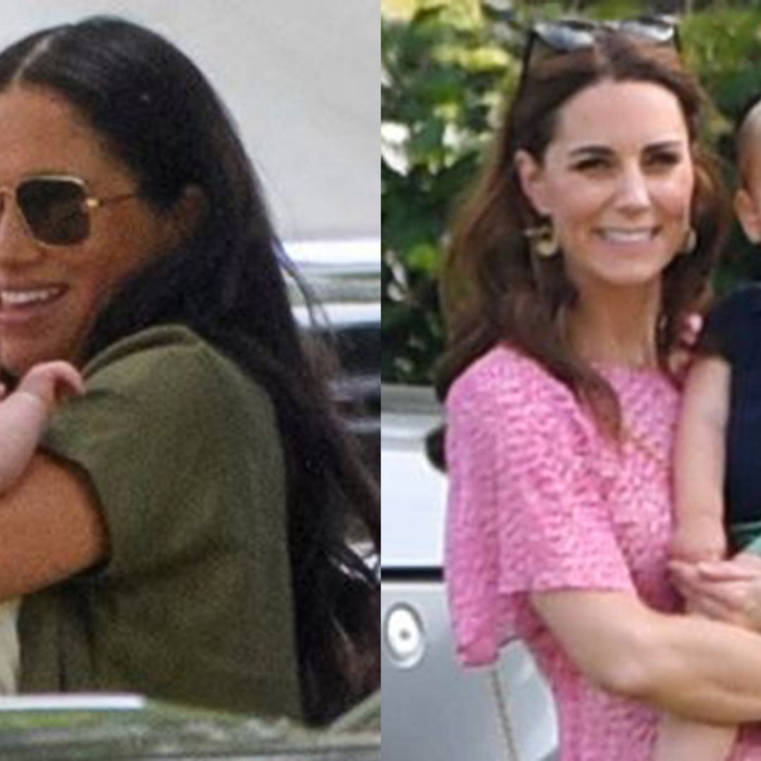 Duchess Kate and Meghan SURPRISE at the polo - and they look SO chic