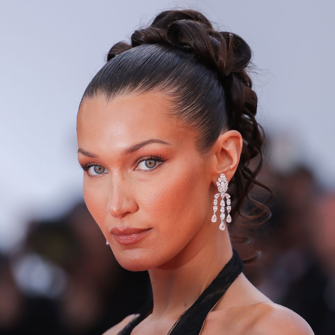 Bella Hadid debuts bold hair transformation in plunging co-ord