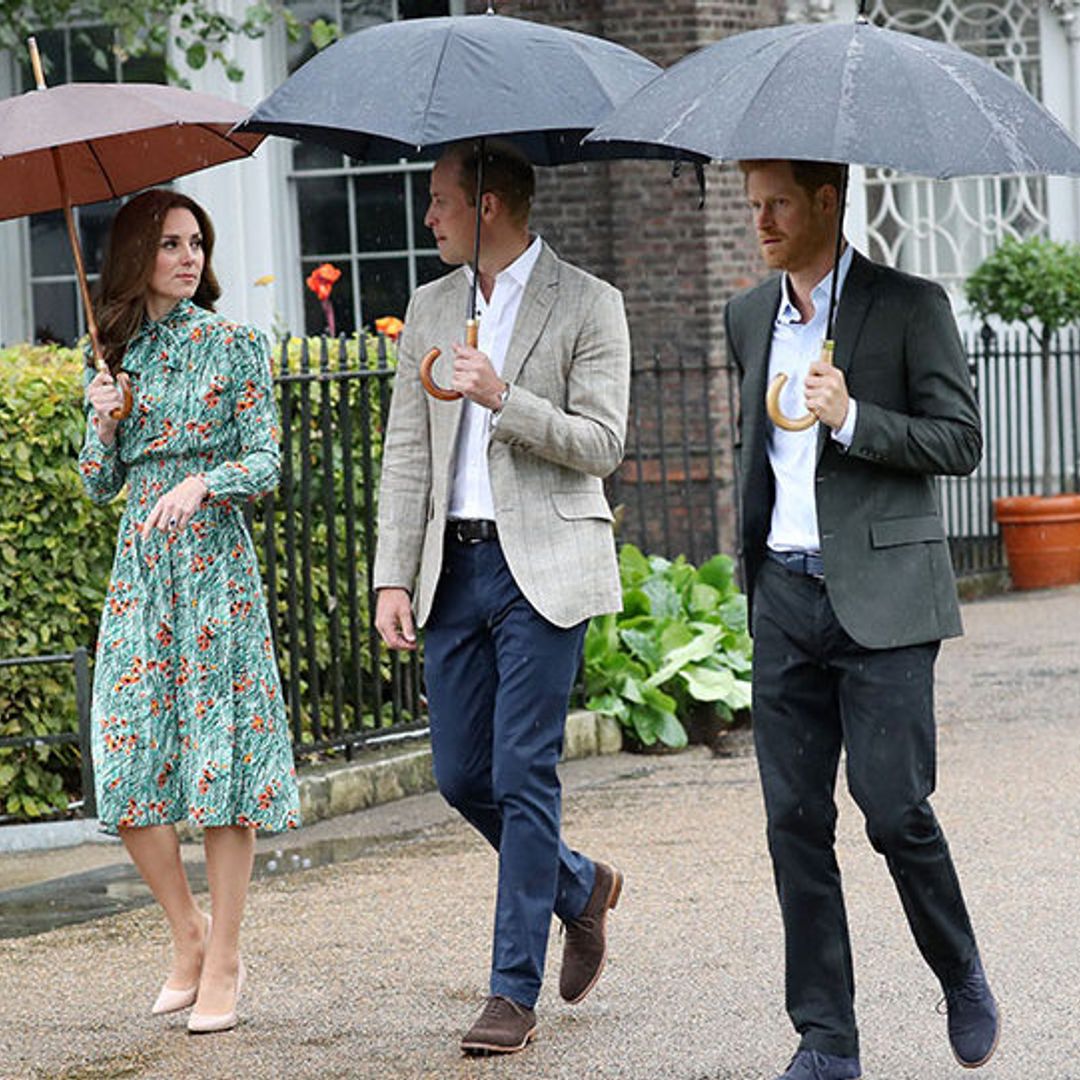Kate Middleton joins Princes William and Harry at special garden in honor of Princess Diana