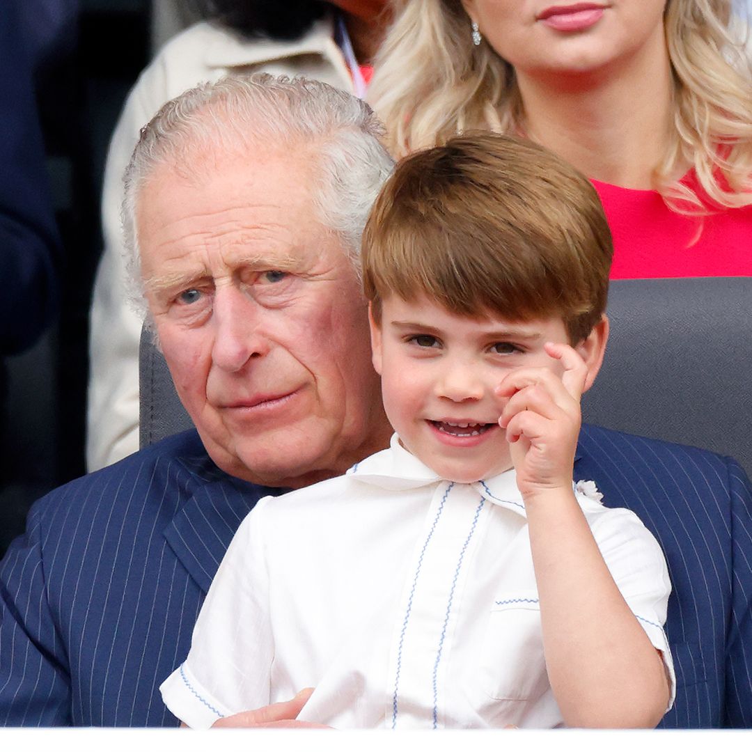 King Charles looks just like Prince Louis during nail-biting moment