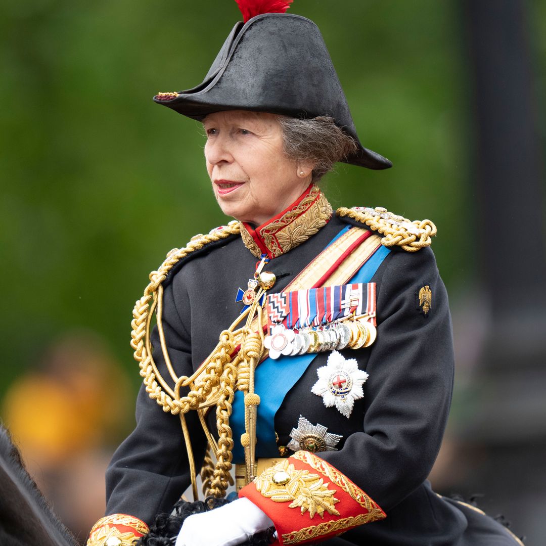 Princess Anne struggles with unruly horse during Trooping the Colour – watch