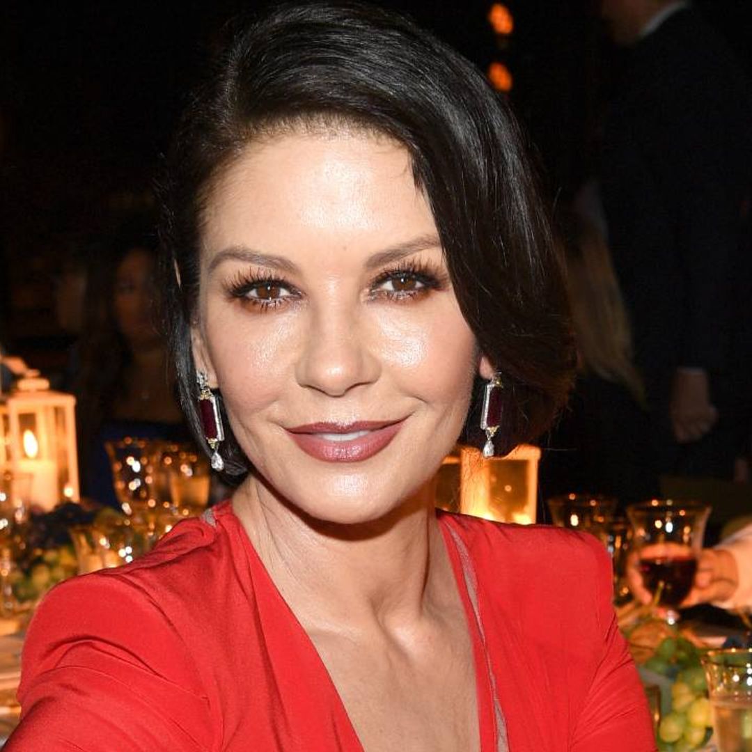Catherine Zeta-Jones is unrecognisable with a full fringe in must-see childhood photo