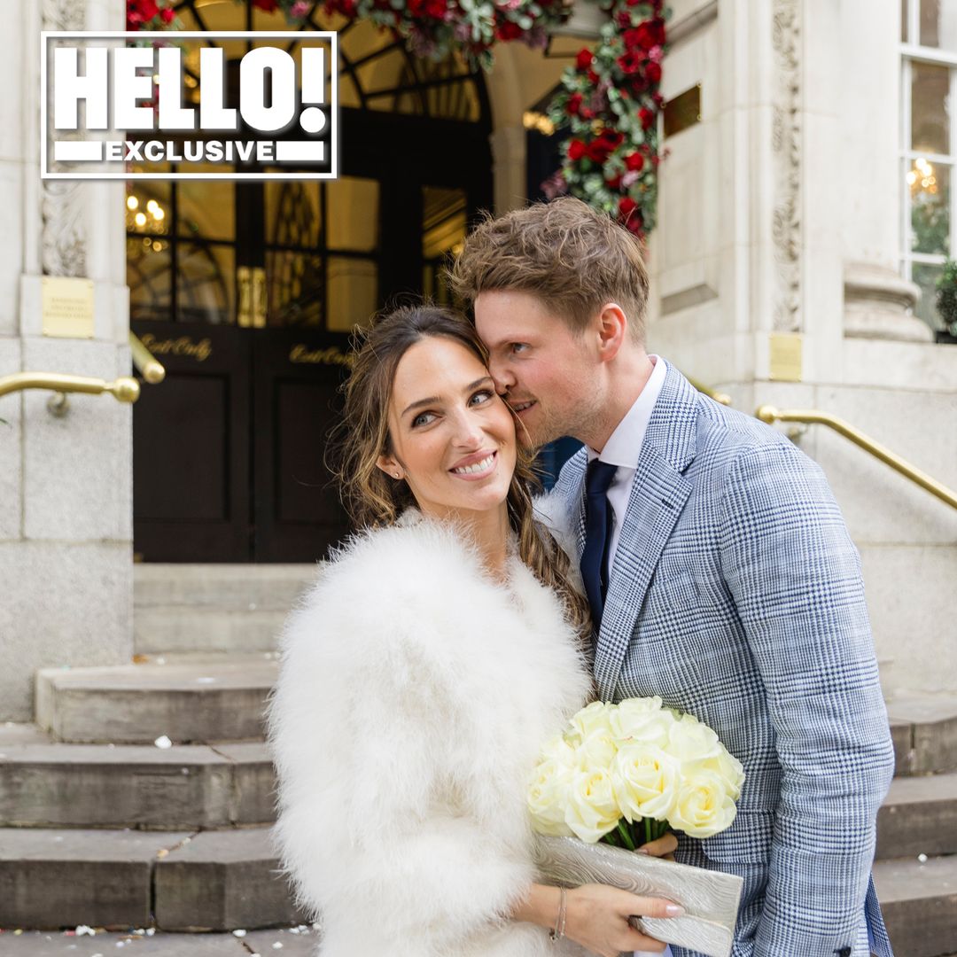 Maeva D'Ascanio and James Taylor marry in London - see the first wedding photo