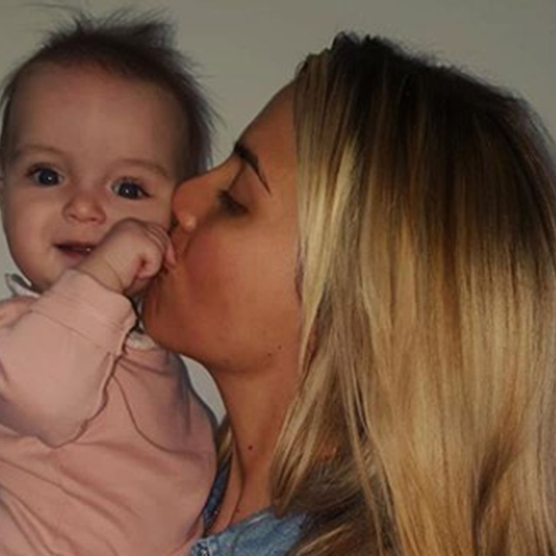 Gemma Atkinson's incredibly huge playpen for baby Mia takes up the whole room